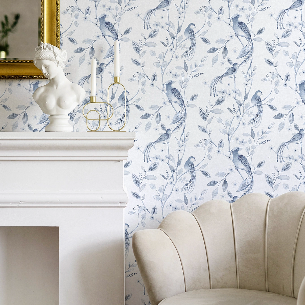 Sunrise Serenade Wallpaper - Shades of Blue - Lucie Annabel
