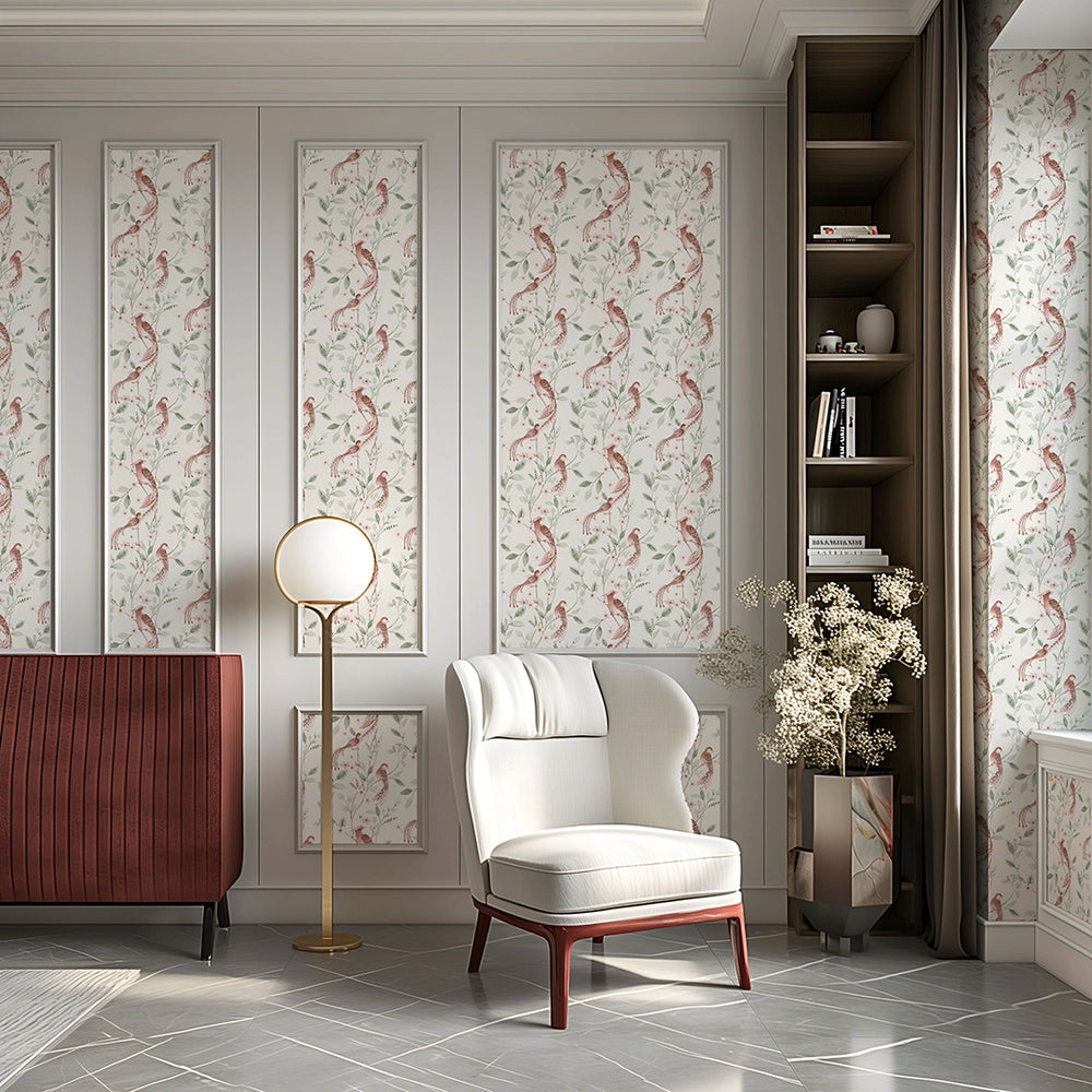 Sunrise Serenade Wallpaper - Tan & Sage - Lucie Annabel