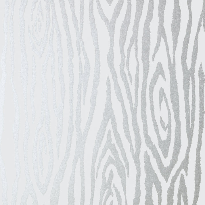 Surrey Woods Wallpaper - Metallic Silver - AT6015 - Anna French