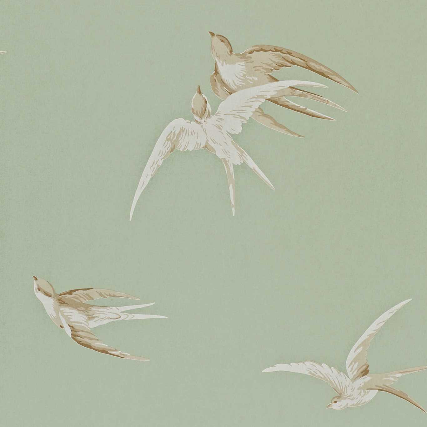 Swallows Wallpaper - Pebble - DVIWSW102 - Sanderson