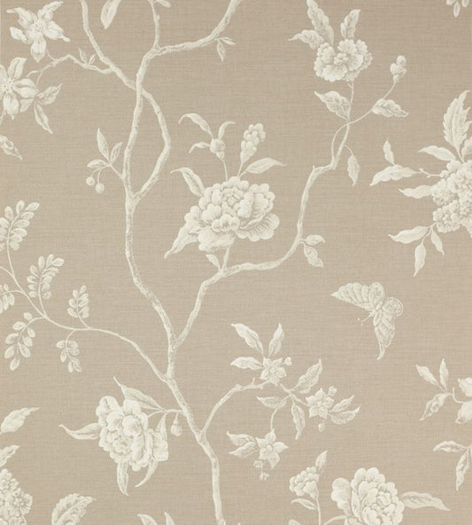 Swedish Tree Wallpaper - Flax - Colefax & Fowler