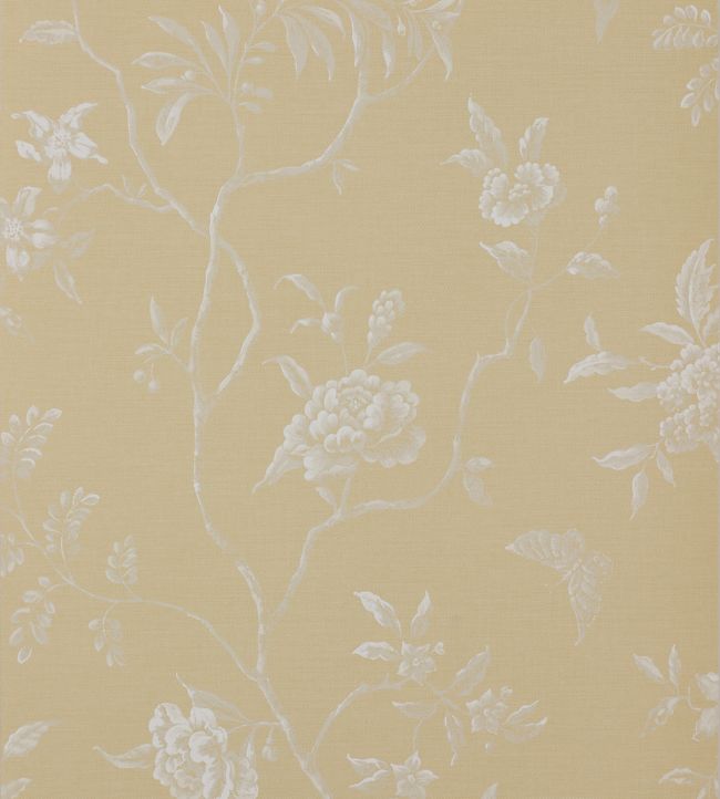 Swedish Tree Wallpaper - Yellow - Colefax & Fowler
