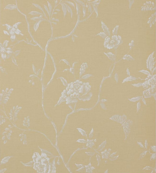 Swedish Tree Wallpaper - Yellow - Colefax & Fowler
