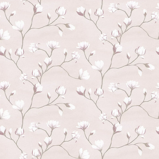 Sweet Magnolia Wallpaper - Barely Blush - Lucie Annabel