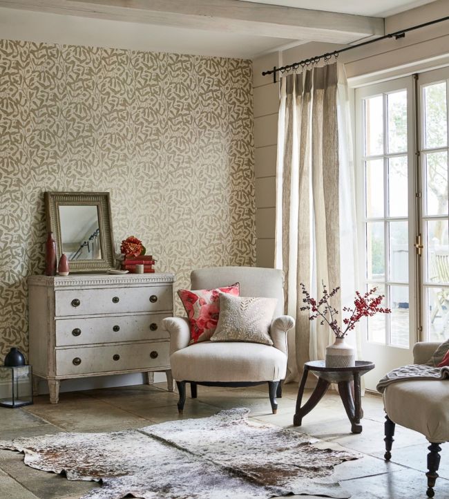 Sycamore Trail Wallpaper - Gold - DEBB216501 - Sanderson