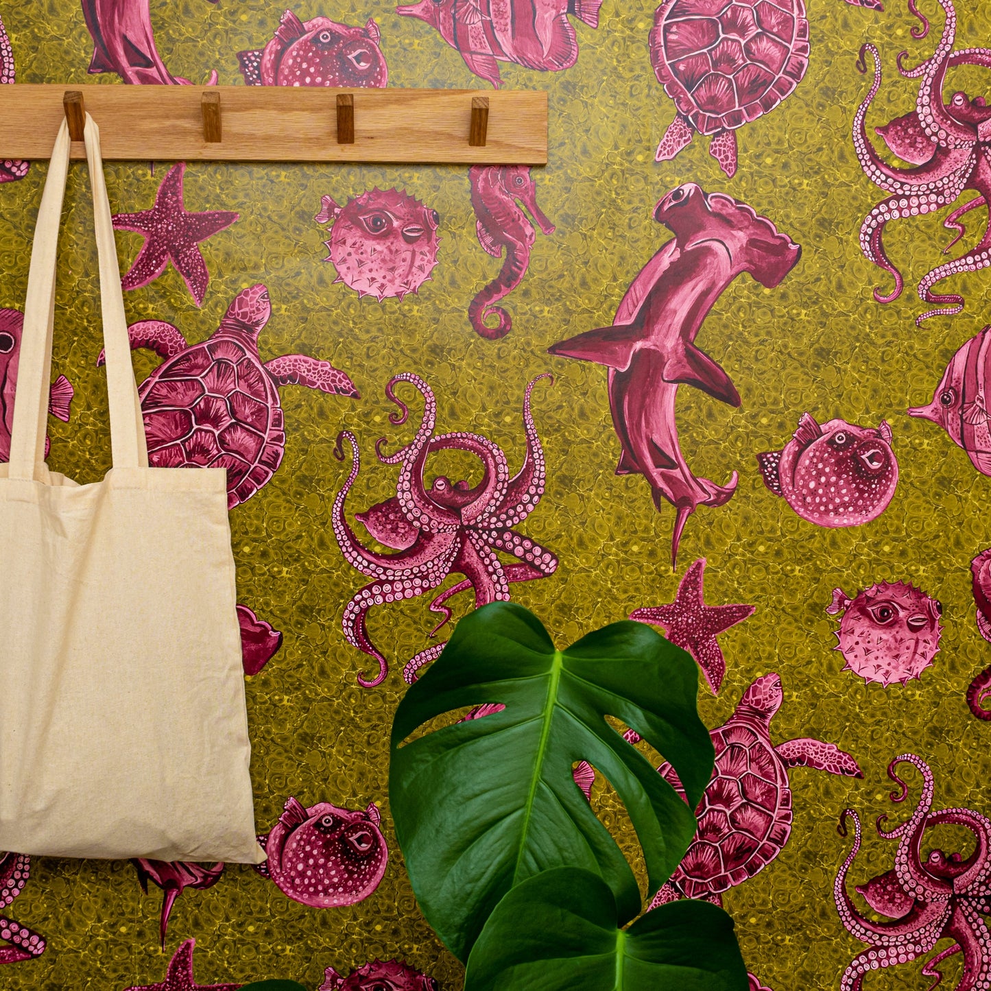Thalassophile Wallpaper - Green - Wear The Walls