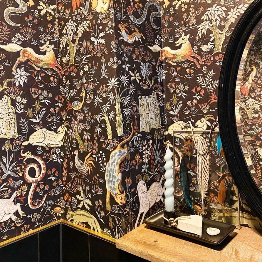 TREMATONIA Wallpaper - Onyx - House of Hackney