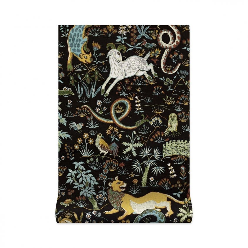 TREMATONIA Wallpaper - Onyx - House of Hackney