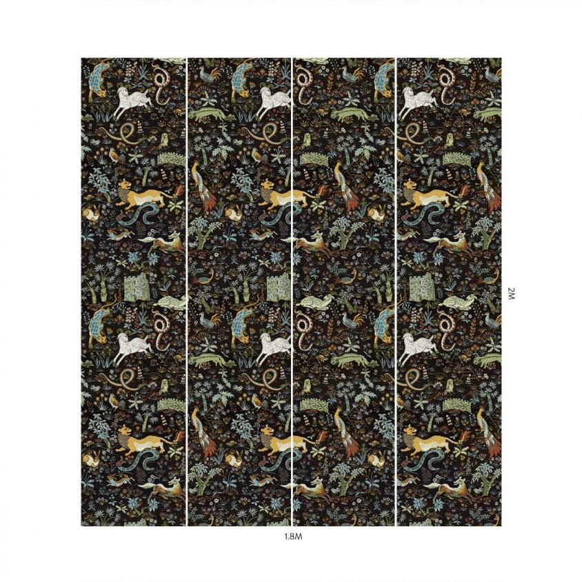 TREMATONIA Wallpaper - Onyx - House of Hackney