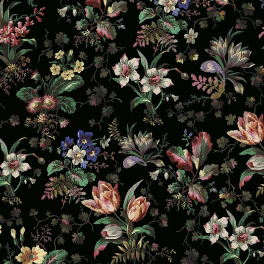 TULIPA Wallpaper - Onyx - House of Hackney