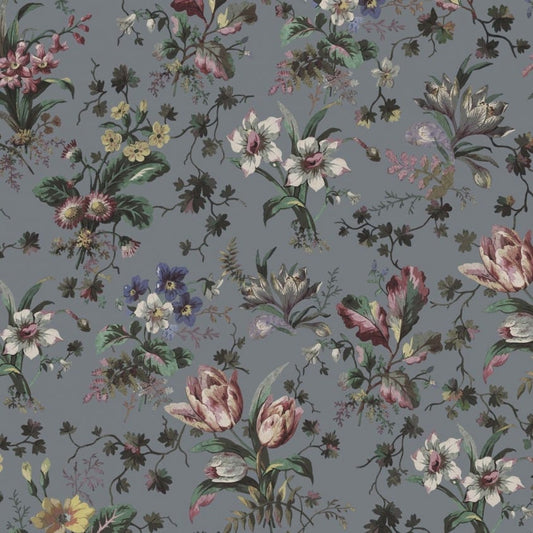 TULIPA Wallpaper - Pewter - House of Hackney