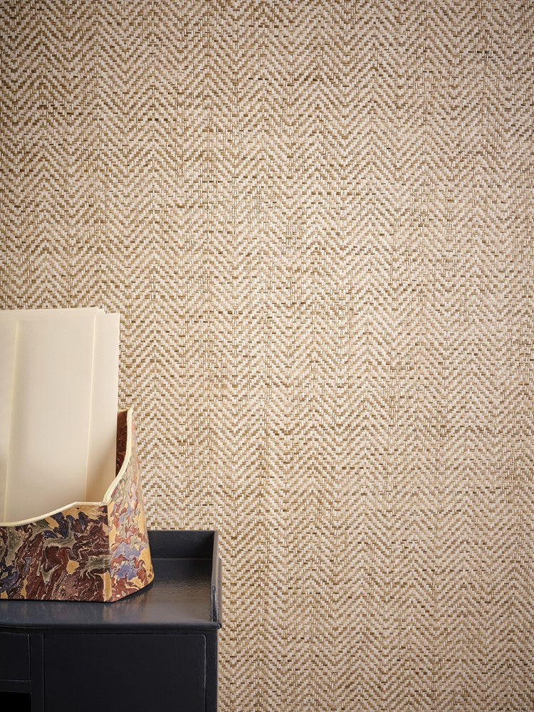 Tabor Wallpaper - Teak - Colefax & Fowler