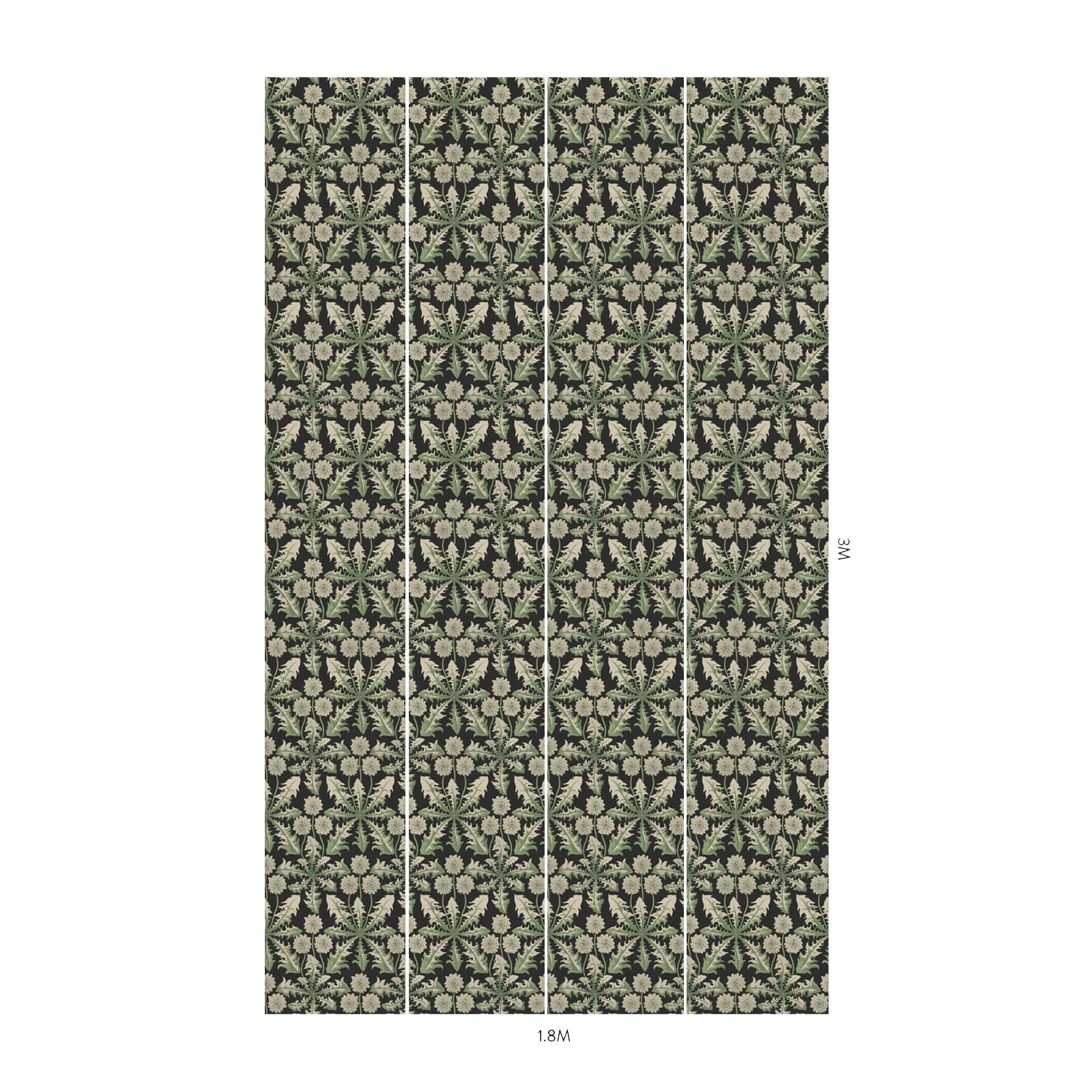 Taraxa Wallpaper - Noir - House of Hackney