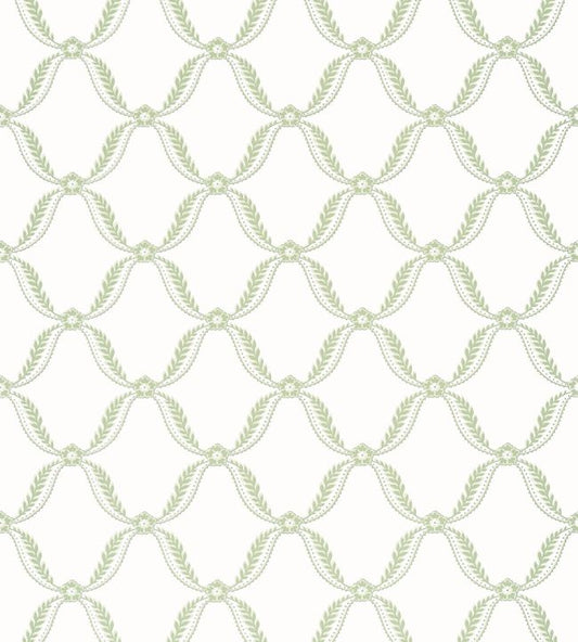 Tate Trellis Wallpaper - Green - AT57882 - Anna French