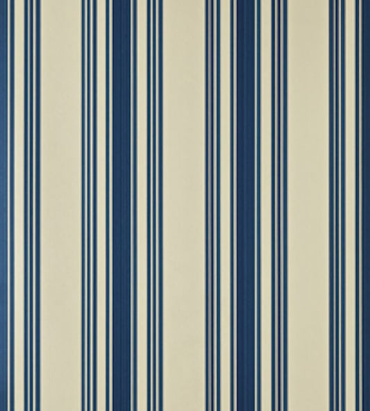 Tented Stripe Wallpaper - Blue - 1372 - Farrow & Ball