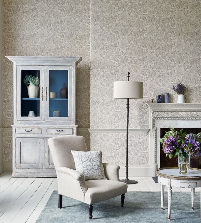 Thackeray Wallpaper - Ivory - DDAM216415 - Sanderson