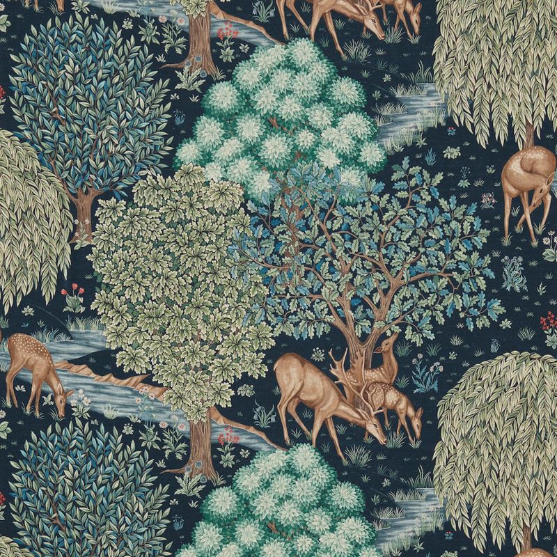 The Brook Fabric - Tapestry Blue - DCMF226709 - Morris & Co