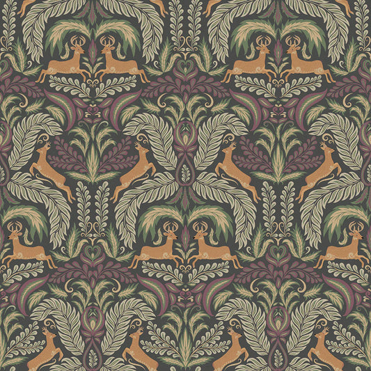 The Endearing Deer Wallpaper - Rich Tone - Lucie Annabel
