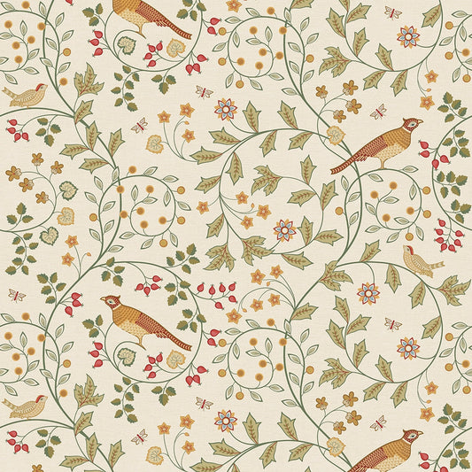 The Grand Estate Wallpaper - Rural Tones on Vintage Cream - Lucie Annabel