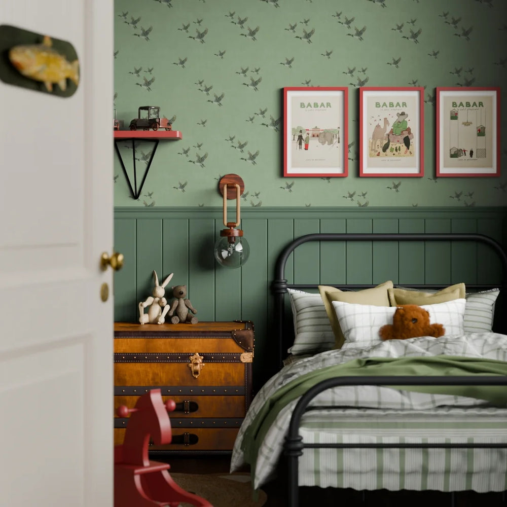 The Mallards Wallpaper - Laurel Green - Lucie Annabel