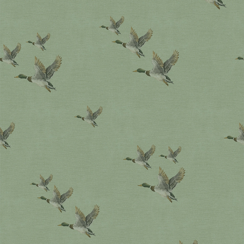 The Mallards Wallpaper - Laurel Green - Lucie Annabel