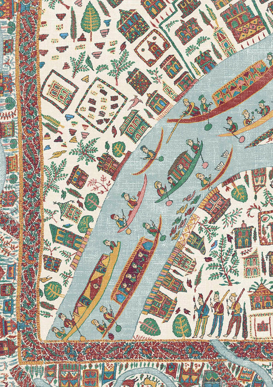 The Map Mini Wallpaper - Garland - Lewis & Wood