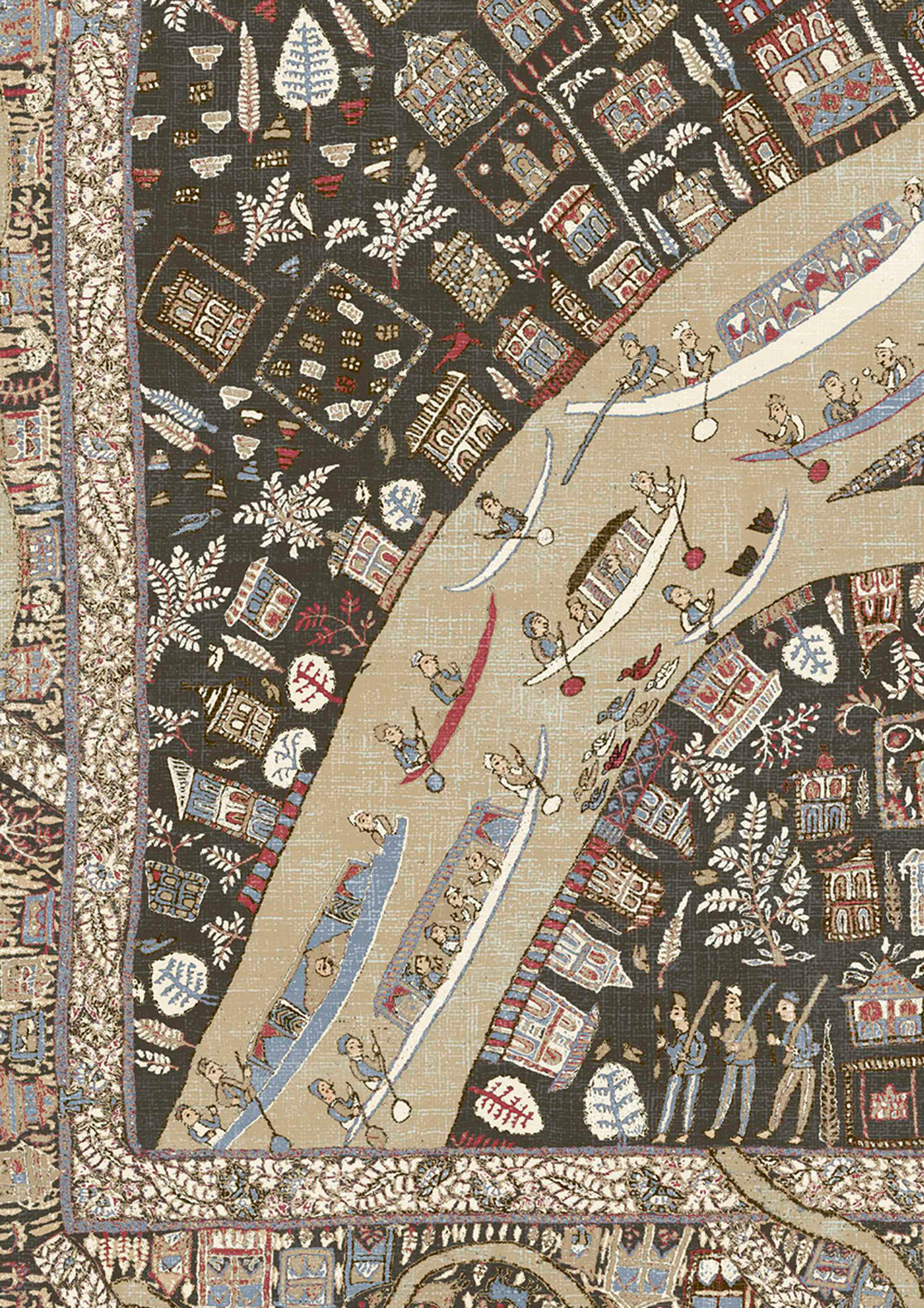 The Map Mini Wallpaper - Twilight - Lewis & Wood