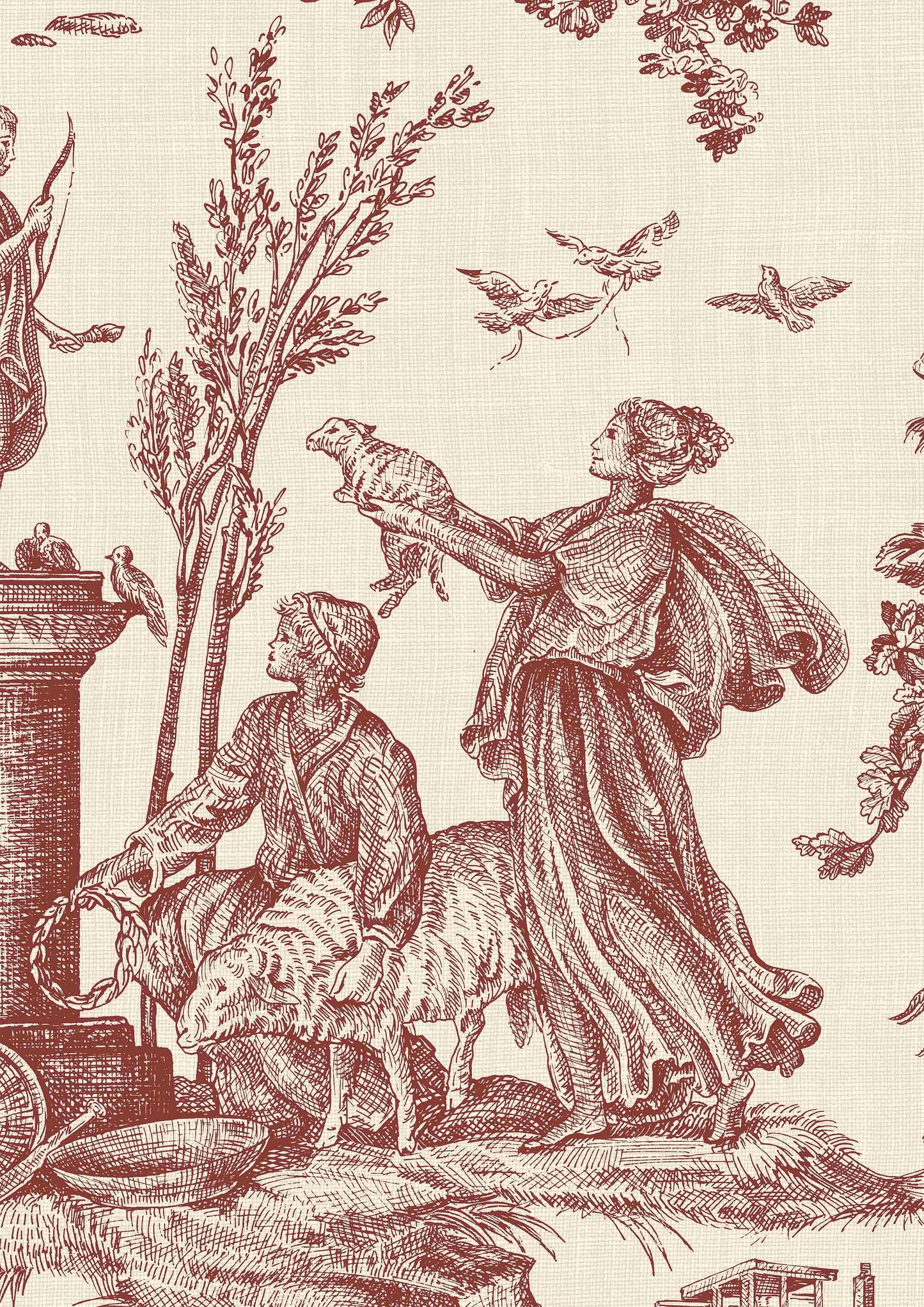 Toile Baptiste Wallpaper - Rhone