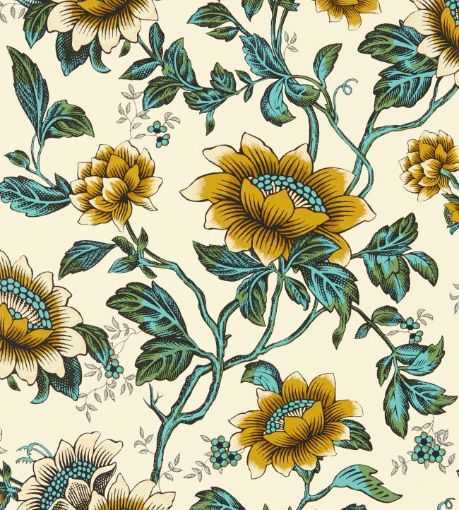 Tonquin Wallpaper - Chartreuse - Clarke & Clarke