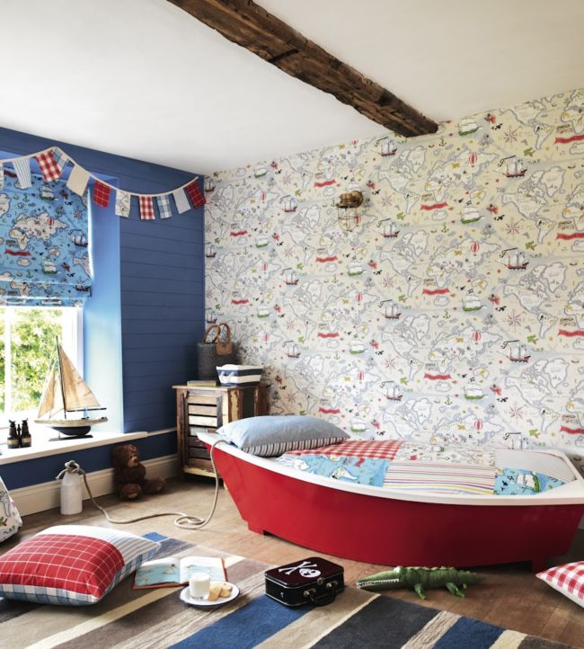 Treasure Map Wallpaper - Vanilla/Multi - DLIT214040 - Sanderson