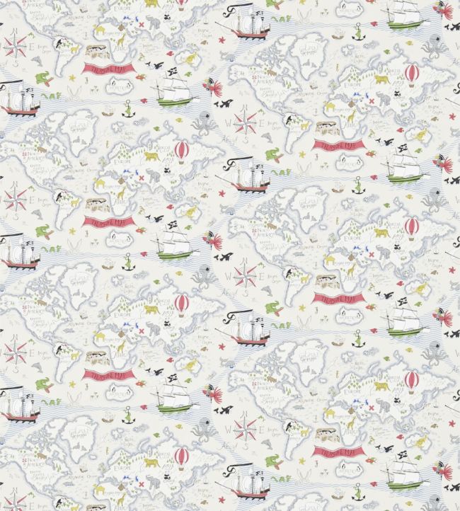 Treasure Map Wallpaper - Vanilla/Multi - DLIT214040 - Sanderson