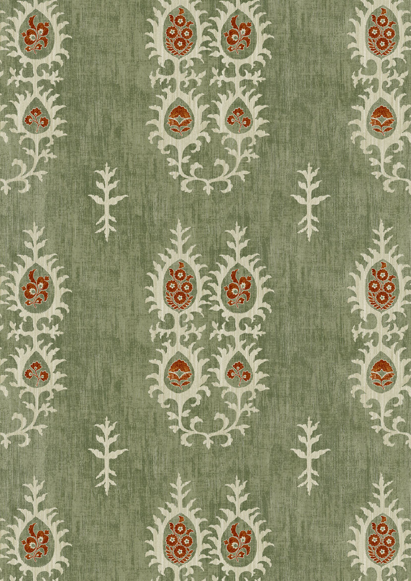 Tribal Wallpaper - Limpopo Green
