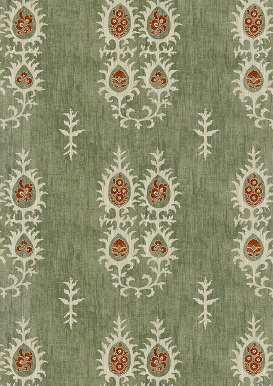 Tribal Wallpaper - Limpopo Green