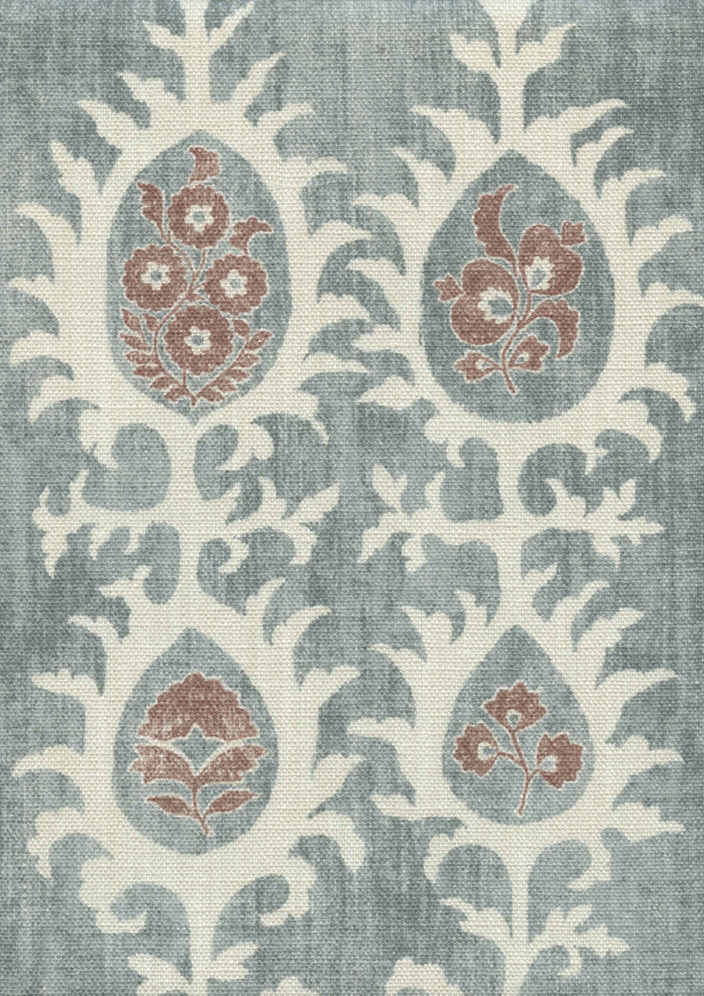 Tribal Wallpaper - Monsoon Blue