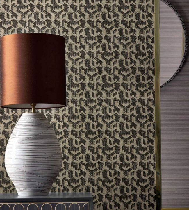 Tumbling Blocks Wallpaper - Stone - ZRHW312892 - Zoffany