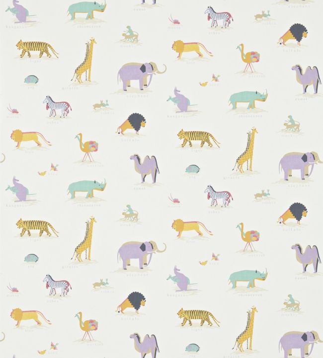 Two by Two Wallpaper - Vintage/Multi - DLIT214043 - Sanderson