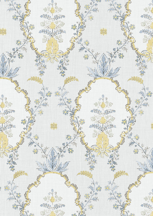 Vallance Wallpaper - Blue Citrine