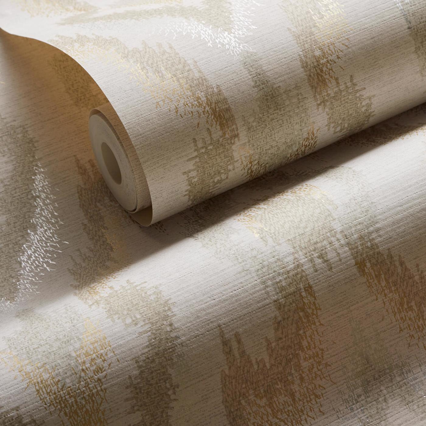 Velluto Wallpaper - Linen - Clarke & Clarke