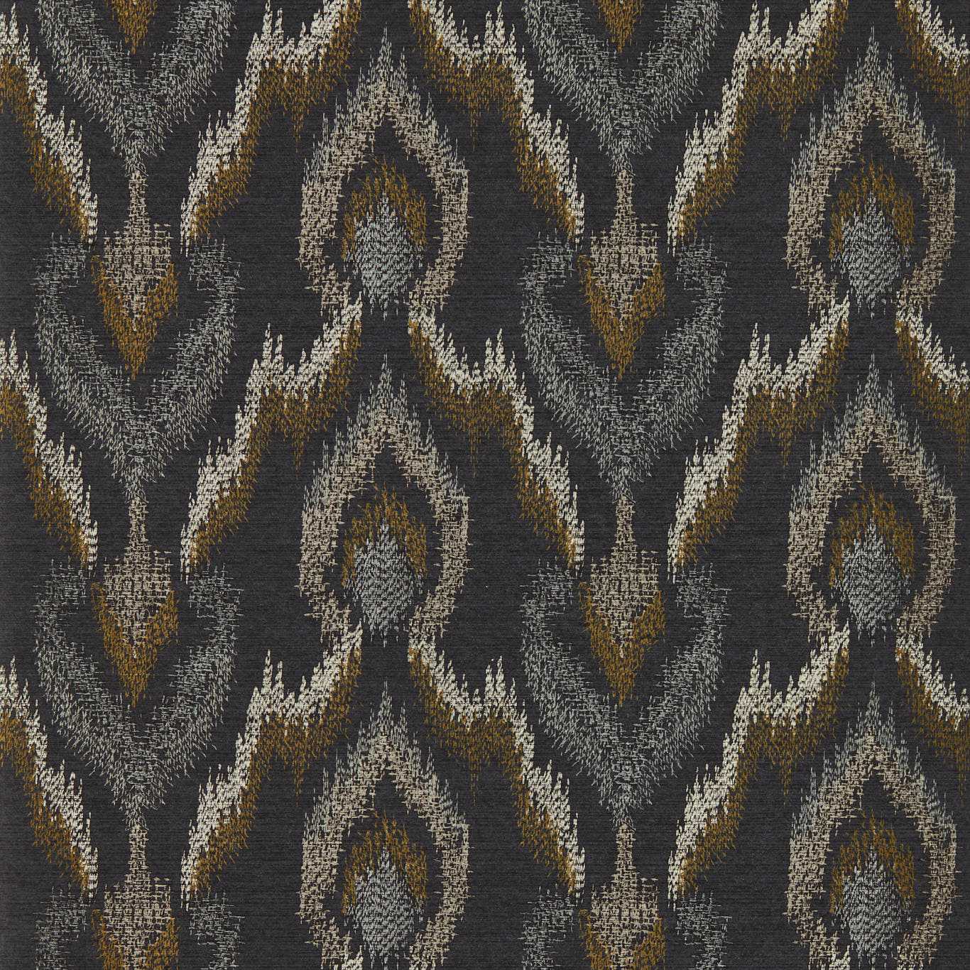 Velluto Wallpaper - Noir - Clarke & Clarke