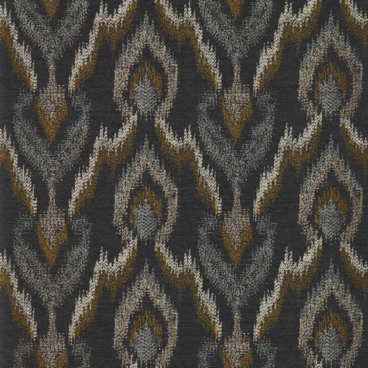 Velluto Wallpaper - Noir - Clarke & Clarke