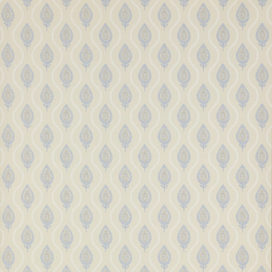 Verity Wallpaper - Blue/Cream - Colefax & Fowler