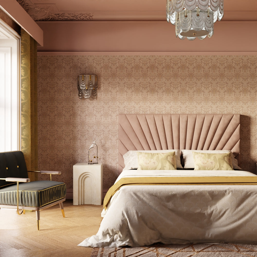 Versailles Wallpaper - Shades of Rose & Gold - Lucie Annabel