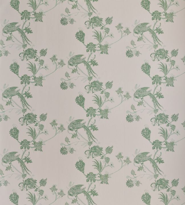 Vintage Bird Trail Wallpaper - Pink / Green - BG2000102 - Barneby Gates