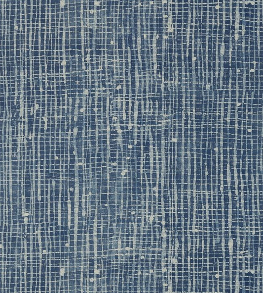 Violage Wallpaper - Navy - AT7934 - Anna French