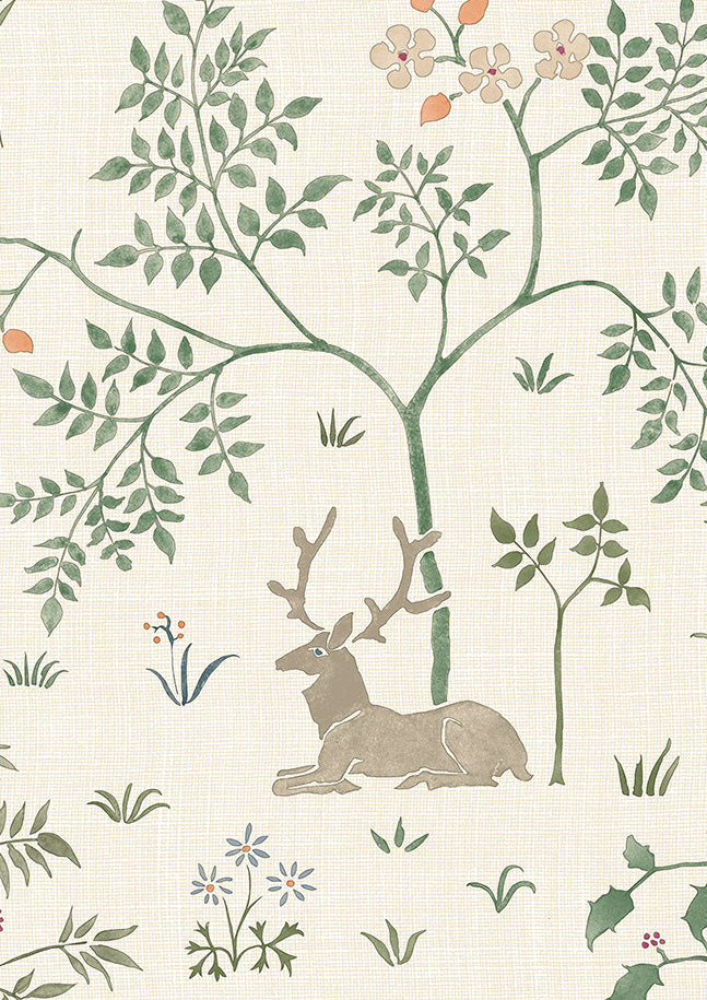 Voysey Park Wallpaper - Verdure