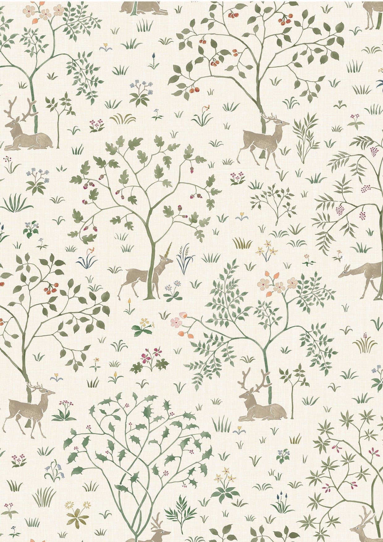 Voysey Park Wallpaper - Verdure