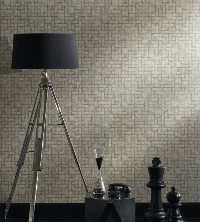 Sandstone Room Wallpaper - Gray