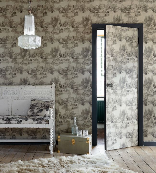 Anastacia Room Wallpaper - Gray