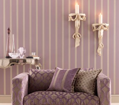 Du Barry Stripe Wallpaper