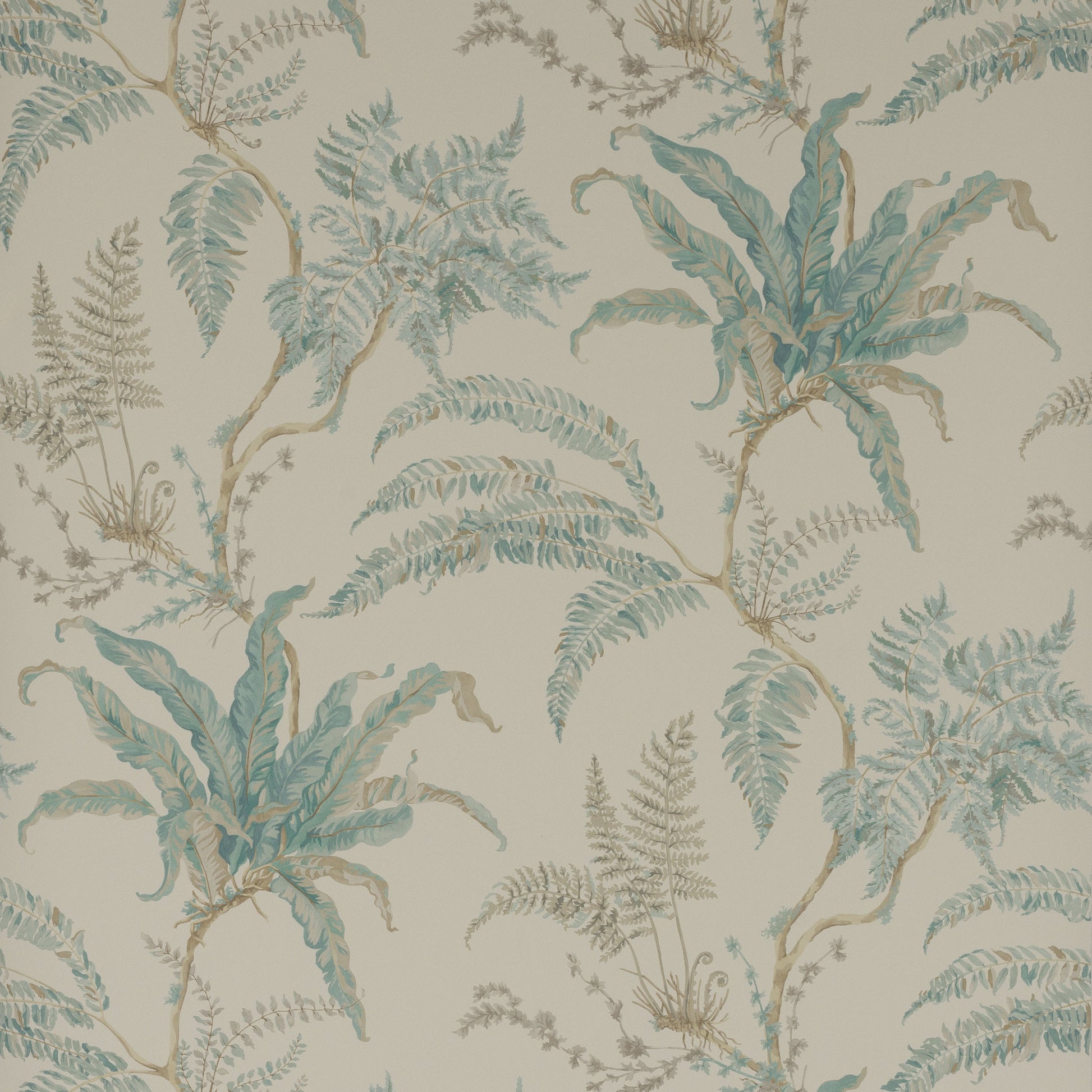 Woodfern Wallpaper - Blue